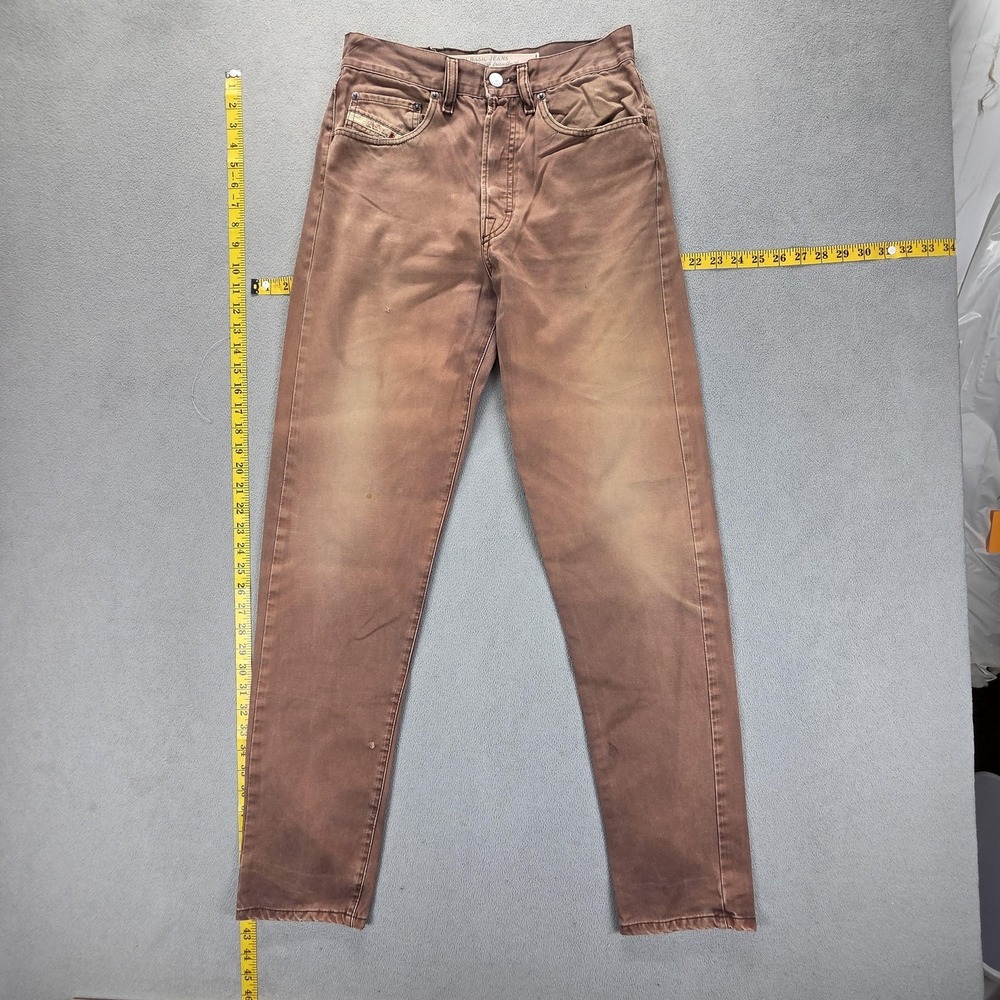 Diesel Jeans Mens Brown Slim Skinny Button Fly Made In Italy Fits 26x32